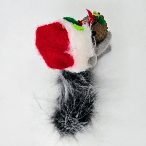Annalee Winter Woods Squirrel Santa Hat Acorn Ornament Christmas 2008 Read - Picture 9 of 12